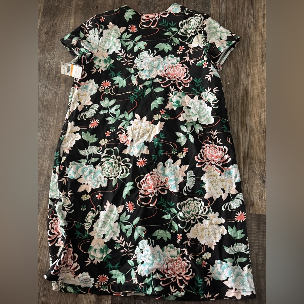 $78 Miss Elaine Women's Short-Sleeve Floral Snap Robe Pajama sleep small - Picture 5 of 7
